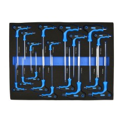 Wkład- zestaw wkrętaków  typu T 18el.(6)