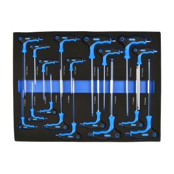 Wkład- zestaw wkrętaków  typu T 18el.(6)