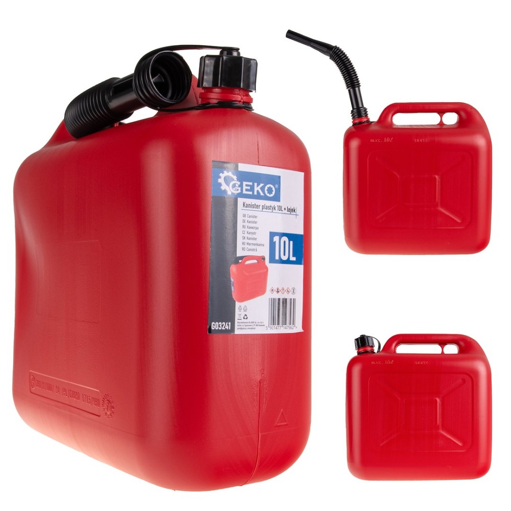 Kanister plastikowy 10L + lejek (4)