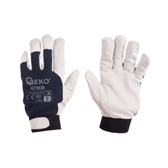 Rękawice robocze monterskie skórzane Kozia skóra - rzep  r.9 (12/120)
