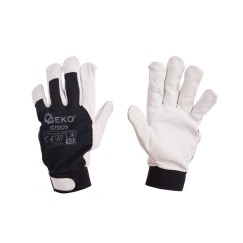 Rękawice robocze monterskie skórzane Kozia skóra - rzep r.10 (12/120)