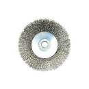 Szczotka druciana obrot.boczna 125mm M14 drut karbowany stalowy(60)