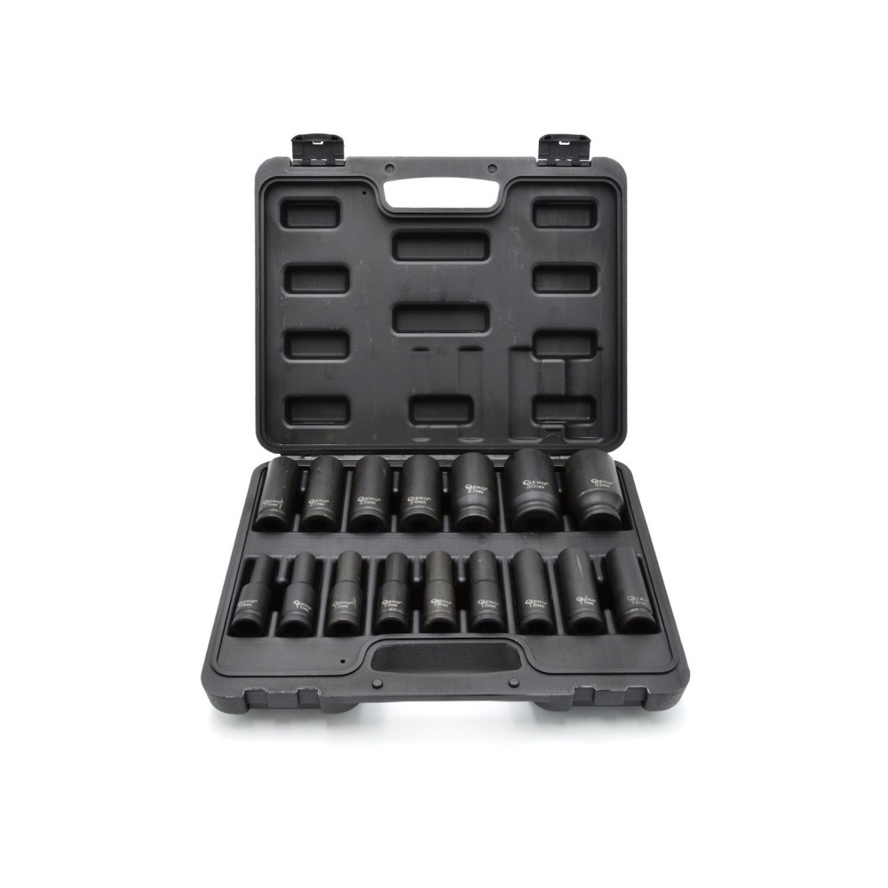 Zestaw nasadek udarowych długich 1/2" 10-32mm 16szt. (5)