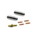 Zestaw dysz i łączników spawarek i migomatów (100)