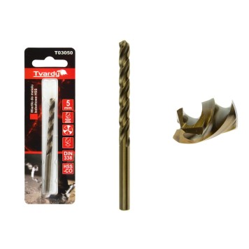 Wiertło do metalu kobaltowe HSS M35  5 mm (1/80/640)