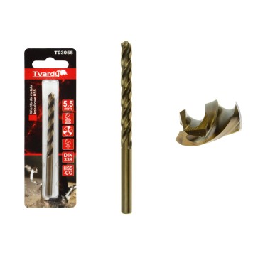 Wiertło do metalu kobaltowe HSS M35  5,5 mm (1/80/640)