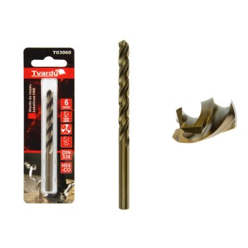 Wiertło do metalu kobaltowe HSS M35  6 mm (1/80/640)