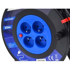 Przedłużacz elektryczny bębnowy 3x1.0mm2 25m (1)