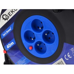 Przedłużacz elektryczny bębnowy 3x1.0mm2 40m (1)