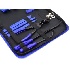 Wielofunkcyjny zestaw ściągaczy do spinek tapicerki i radia 20el. (10)