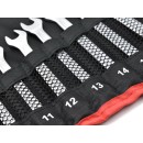 Zestaw kluczy płasko-oczkowych 17el. 8-32mm CRV-CS (satyna)(6)