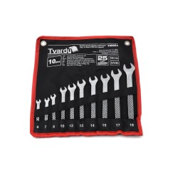 Zestaw kluczy płasko-oczkowych 10el. 6-19mm CRV-CS (satyna)(20)