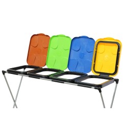 Stojak-kosz na 4 worki na śmieci do segregacji