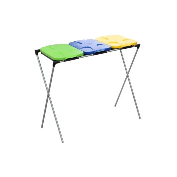 Stojak-kosz na 3 worki na śmieci do segregacji