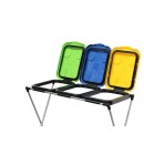 Stojak-kosz na 3 worki na śmieci do segregacji