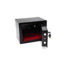 Sejf na szyfr i zamek elektroniczny 21x17x17cm (1)
