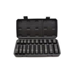 Zestaw nasadek udarowych długich i krótkich 1/2" 10-19mm 20szt (10)