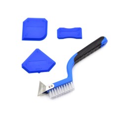 Szpachelki do silikonu ze szczotką 4el. (60)