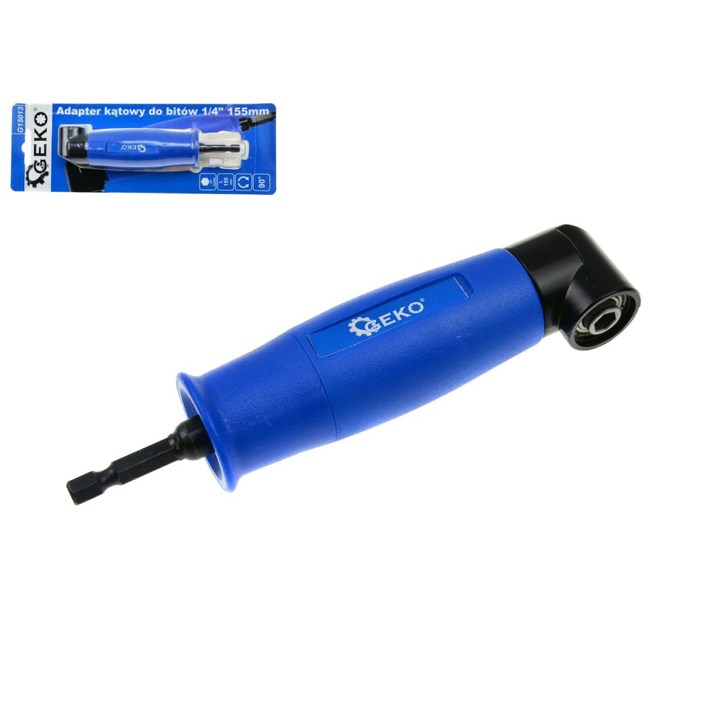 Adapter kątowy do bitów 1/4" 155mm (6/36)
