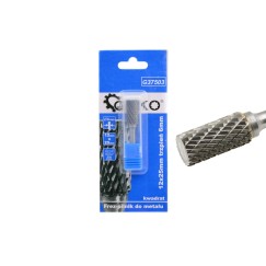 Frez pilnik do metalu z węglika wolframu 12x25mm trzpień 6mm (kwadrat) (200)