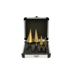 Zestaw wierteł stożkowych HSS TiN 4el.(4-12,4-20,4-32,4-39) Alu.op.(20)