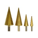 Zestaw wierteł stożkowych HSS TiN 4el.(4-12,4-20,4-32,4-39) Alu.op.(20)