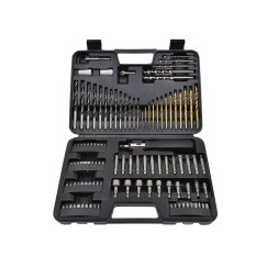 Zestaw osprzętu wiertła bity 110el. (5)