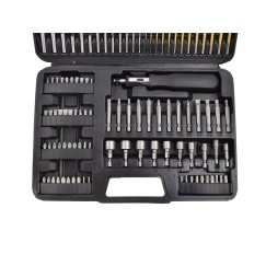 Zestaw osprzętu wiertła bity 110el. (5)