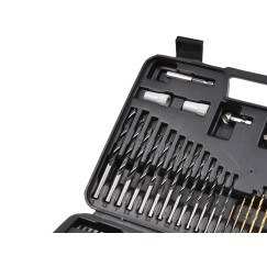 Zestaw osprzętu wiertła bity 110el. (5)