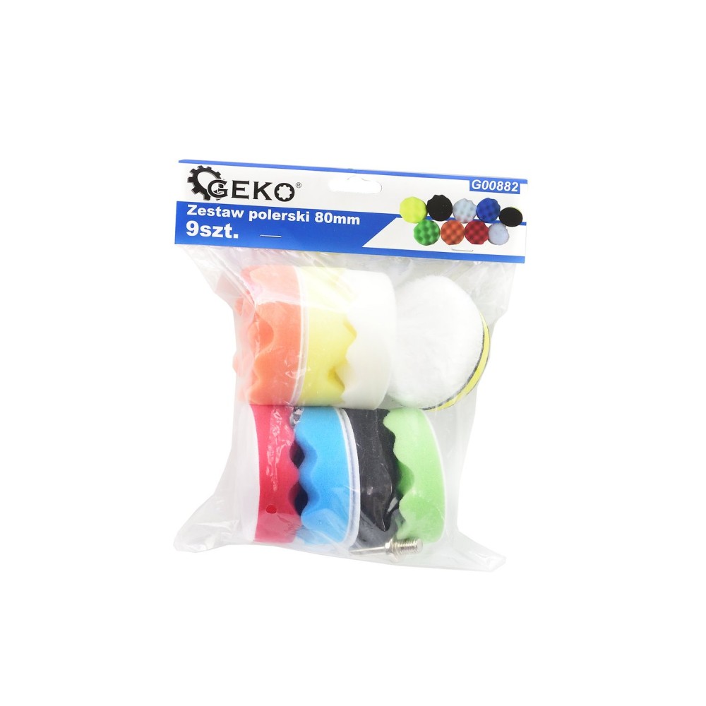 Zestaw polerski 80mm 9 szt. (40)