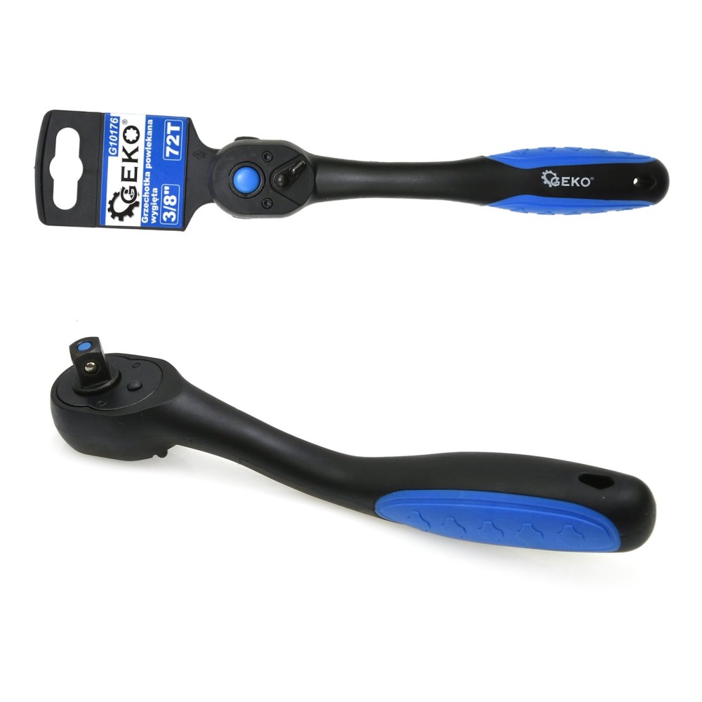 Grzechotka powlekana wygięta 3/8" 72T (12/48)