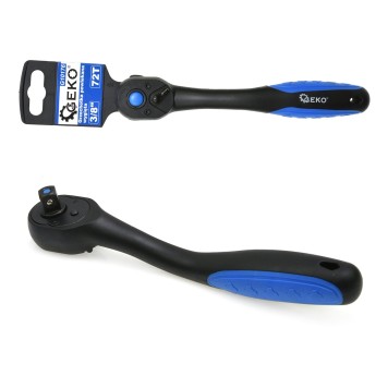 Grzechotka powlekana wygięta 3/8" 72T (12/48)