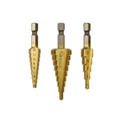 Kpl.wierteł stożkowych 1/4" Hex 3szt. (3-12,4-12,4-20mm) (100)