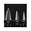 Zestaw wierteł bezstopniowych 3szt. 3-30mm (metal skrzynka) (50)