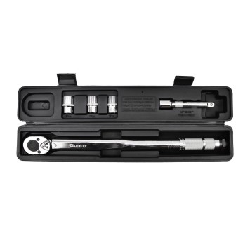 Klucz dynamometryczny 1/2"  28-210Nm + nasadki i przedłużka (10)