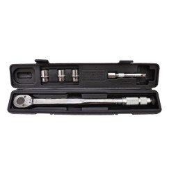 Klucz dynamometryczny 1/2"  28-210Nm + nasadki i przedłużka (10)