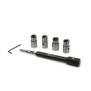 Kpl. frezów do czyszenia gniazd wtryskiwaczy 5el.(30)