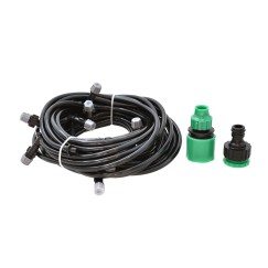 Mgiełka ogrodowa - wąż +  zraszacze do nawadniania 10m (50)