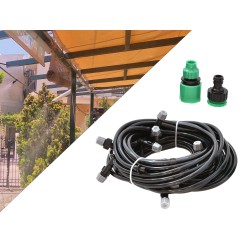 Mgiełka ogrodowa - wąż +  zraszacze do nawadniania 10m (50)