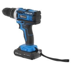 Wiertarko-wkrętarka z funkcją udaru 21V 2x akumulator 2ah  (10)