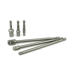 Kpl. adapterów do nasadek HEX 1/4" 3/8" 1/2" 6el. (50)