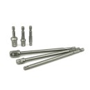 Kpl. adapterów do nasadek HEX 1/4" 3/8" 1/2" 6el. (50)