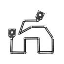 Szablon-Przymiar do otworów płytek 12 ramion (40)