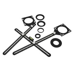 Szablon-Przymiar do otworów płytek 2 głowice (50)