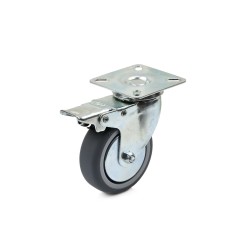 Koło obrotowe z hamulcem 75mm PP/TPR (100)