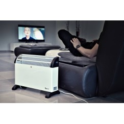 Grzejnik konwektorowy biały z termostatem 2000W (1)