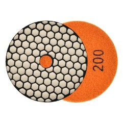 Tarcza polerska do szlifowania gresu na sucho 100mm GR200 (5/250)