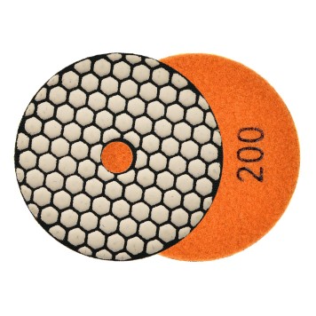 Tarcza polerska do szlifowania gresu na sucho 100mm GR200 (5/250)