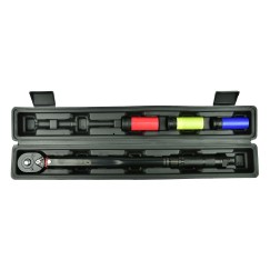 Klucz dynamometryczny 1/2" 28-210nm + nasadki alu 3el.  Black HD (10)