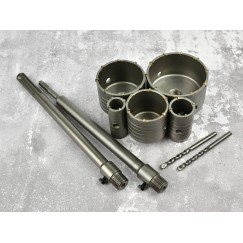 Zestaw otwornic z widią do betonu 9el. (4)